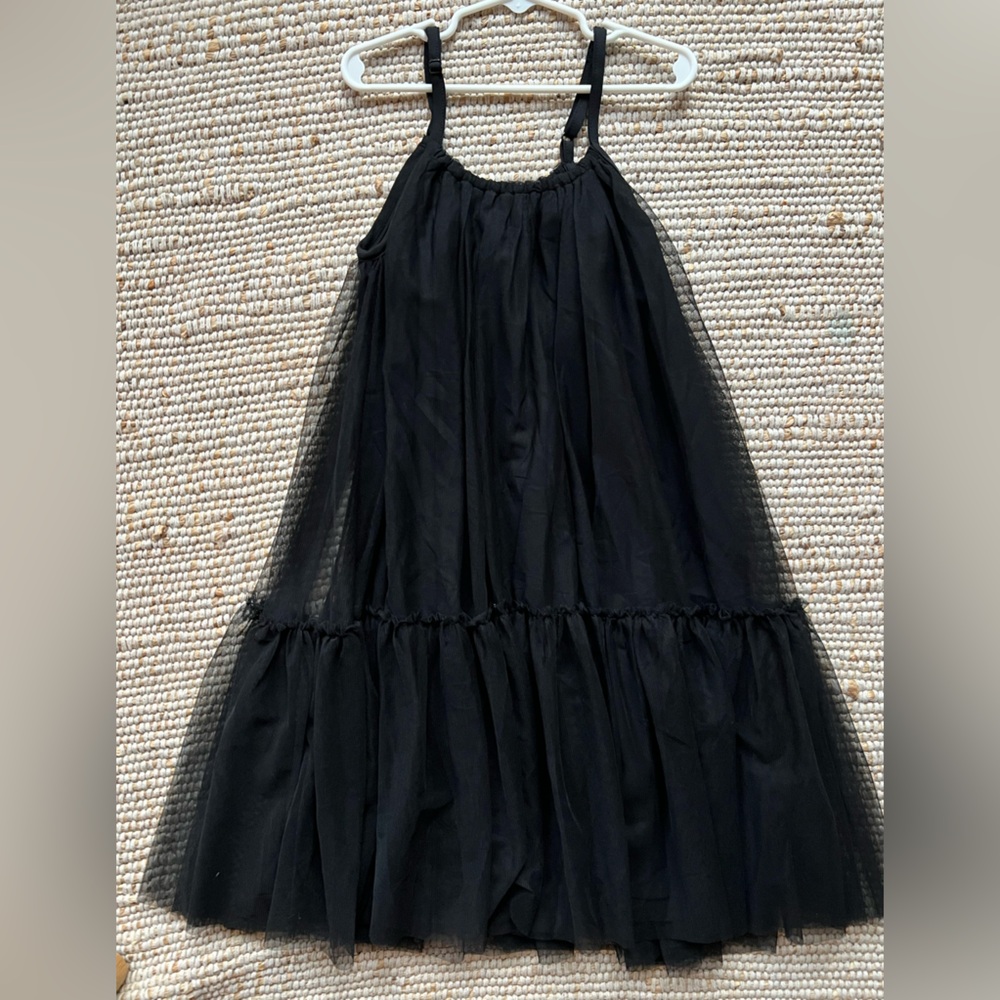 Cotton on kids black tulle dress size 7/8